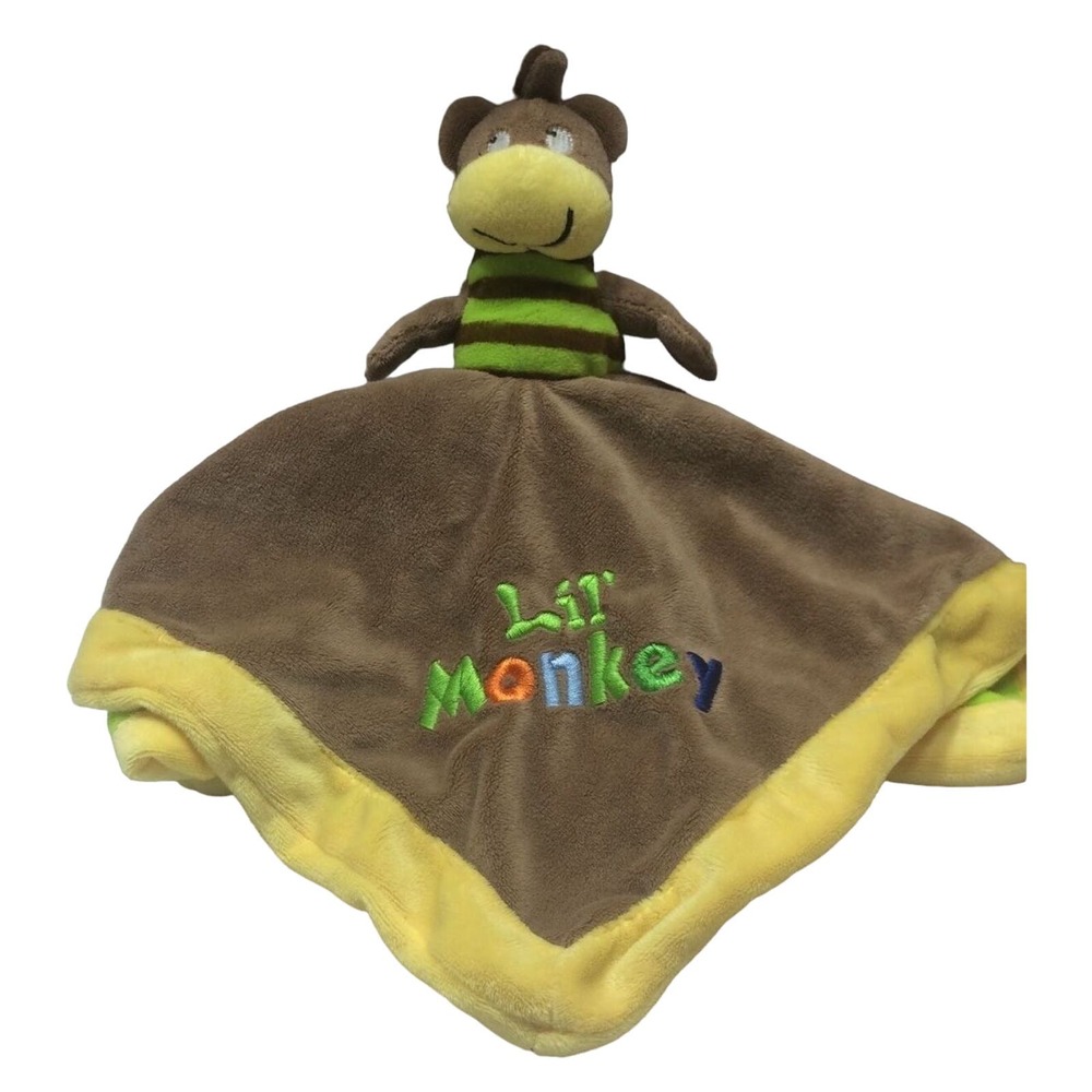 Baby Essentials Lil Monkey King of the Jungle‎ Lion 2 Sided Flip Lovey Rattle